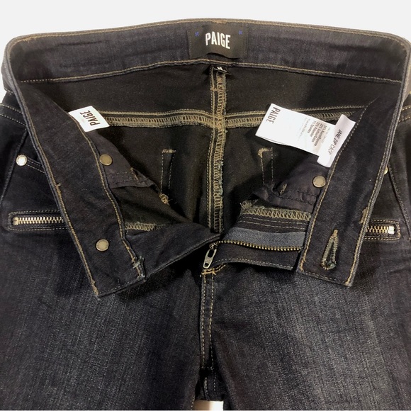 PAIGE Jane Zip Crop Skinny Jeans 25 - Picture 12 of 13
